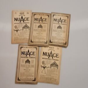Vintage Sears 5 Factory Sealed NuAce  MOUNTING CORNERS Black